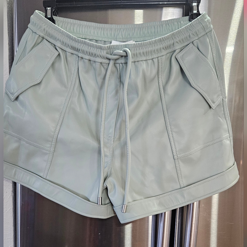 Johnathan Simkhai Faux Leather Shorts